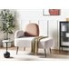 Beliani Chaise longue izquierdo Poliéster ARCEY Beige