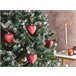 Beliani Guirnaldas de navidad FERIABLE Rojo