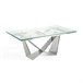 ANGEL CERDA Mesa comedor extensible cristal Transparente