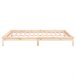 Estructura de cama de madera maciza con LED 120x200 Estructura de cama de madera maciza con LED 120x200 Blanco