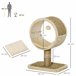Árbol para Gatos Aglomerado de Madera, Felpa, Yute y Algas PawHut Beige