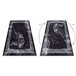 Alfombra lavable MIRO 51278.810 Mármol griego 160x220 Negro