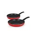 Set 2 sartenes QUTTIN 20cm y 24cm Rojo
