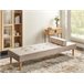 Beliani Chaise longue Poliéster NIORT Beige