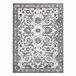 Alfombra MATEO 8037/644 Moderna marco flores estructural 80x150 Gris