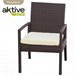 Conjunto muebles terraza con sillones y mesita ratán Aktive Negro