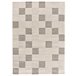 Alfombra con relieve y diseño geométrico VERONA - ATTICGO 160x230 Crema