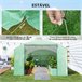 Invernadero de Túnel PE, Acero Galvanizado Outsunny Verde