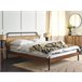 Beliani Cama con somier Madera de caucho BOUSSICOURT Marron