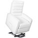 Sillón Relax Acolchado Masaje Eléctrico Elevación Personas Blanco Gridinlux Blanco