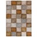 Alfombra geométrica a trazos LENA - ATTICGO 120x170 Terracota