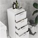 Mueble Auxiliar Baño Melamina de Madera kleankin, hogar - baño Blanco