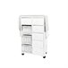 Acomoda Textil– Mueble de Planchar de Madera con 9 Compartimentos Blanco