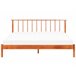 Beliani Cama con somier Madera de pino BARRET 196x209 Marron