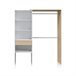 Armario Vestidor Aura Natural/ Blanco