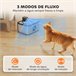 Fuente Agua Mascotas ABS, Acero Inoxidable PawHut Gris