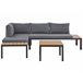 Beliani Conjunto longue PIENZA Negro