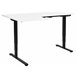 Beliani Escritorio ajustable DESTINES 160x109 Blanco/ Negro