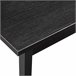 Mesa de comedor con 6 sillas Bjerkvik MDF hierro polipiel 140x60 Negro/ Gris