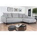 Chaise longue con cama y arcón STOCKHOLM Gris