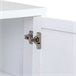 Aparador de madera y metal Blanco