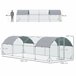 Gallinero Acero Galvanizado, Tela Oxford Gris