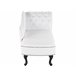 Beliani Chaise longue derecho Piel sintética NIMES Beliani Chaise longue derecho Piel sintética NIMES Blanco