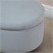 Otomano Puff Poliéster, Espuma, Madera de Caucho HOMCOM 71x51 Gris
