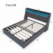 Cama doble, cama LED, USB 152x202 Cama doble, cama LED, USB 152x202 Gris