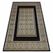 Alfombra GLOSS moderno elegante marco griego 120x170 Marron