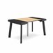 Mesa Consola extensible 90x140 Negro/ Crema