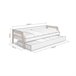 Cama doble juvenil Misty Haze 210x96 Blanco/ Madera