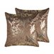 Beliani Cojín decorativo DAFFODIL 45x45 Marron
