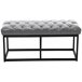 Banco - Amun - Simil cuero 100x38 Gris