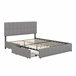 Cama, 4 cajones, cama doble, cama para adolescentes 164x209 Cama, 4 cajones, cama doble, cama para adolescentes 164x209 Gris
