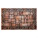 Acomoda Textil – Felpudo de Entrada, Alfombra Rectangular de Goma Naranja