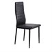 Pack 4 sillas de comedor Niza Símil Piel Negro