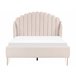Beliani Cama con somier Poliéster AMBILLOU 157x214 Beige