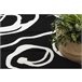 Alfombra HAMPTON rosa flores 120x170 Negro