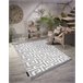 Alfombra MAROC P655 laberinto griego Franjas Bereber marroquí 180x270 Gris