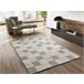 Alfombra con relieve y diseño geométrico VERONA - ATTICGO 160x230 Crema