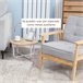 Mesitas de Café MDF, Metal HOMCOM, hogar - muebles de salón 65x65 Multicolor