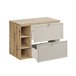 Mueble bajo lavabo 3 compartimientos Alba 80 Beige