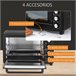 Horno Eléctrico Metal, Acero Inoxidable y Vidrio Templado HOMCOM Horno Eléctrico Metal, Acero Inoxidable y Vidrio Templado HOMCOM Negro