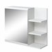 Armario de Baño con Espejo Melamina de Madera y Vidrio kleankin 60 Blanco