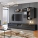 Armario de pared 1 puerta Mathis Negro
