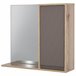 Armario de Baño con Espejo MDF, Melamina de Madera HOMCOM 57 Marron