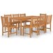 Conjunto de comedor de jardín 9 piezas madera maciza de teca Conjunto de comedor de jardín 9 piezas madera maciza de teca Marron