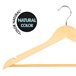 Max Home Pack 10 perchas de madera Marron Claro
