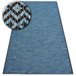 Alfombra de cuerda sisal LOFT 21144 Diamantes Zigzag 200x290 Azul